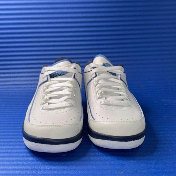 Size 4.5Y- GS Nike Air Jordan Retro 2 Low University Navy 2004 RARE 309838-141 - Picture 3 of 8